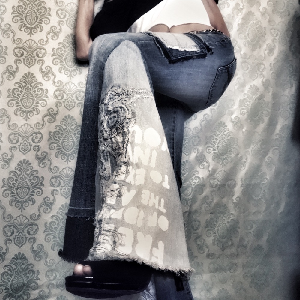 SOLD Refashioned  | bell bottom jeans